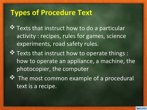 Image result for Example of Procwdure Text