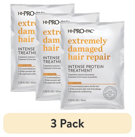 (3 pack) Hi-Pro-Pac Intense Protein Treatment to Repair Extremely ...