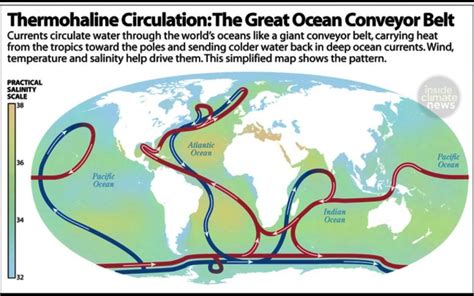 Thermohaline circulation explanation?\nbenethic foraminifera carbon ...