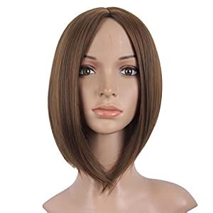 MapofBeauty 12 Inch/30Cm Fashion Fresh Women Short Straight Carve Bangs ...