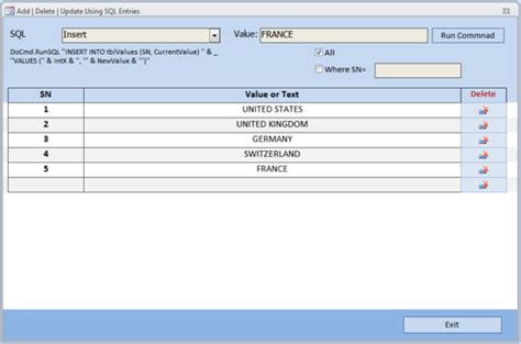 Image result for Access VBA SQL Tutorial