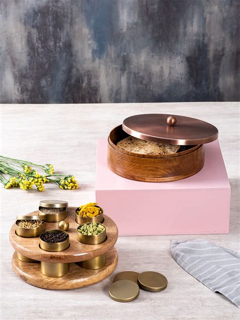 Buy nestroots masala box & Chapati box for kitchen spice box | Anjarai ...