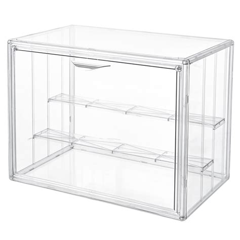 Attelite Clear Acrylic Display Case 3 Tier Display Shelf 2 | Desertcart ...