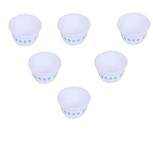 Buy Corelle South Beach Glass Katori Pack of 6, 177ML, Multicolor ...