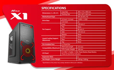 Buy Ant Value PC Case X1 ATX, best price