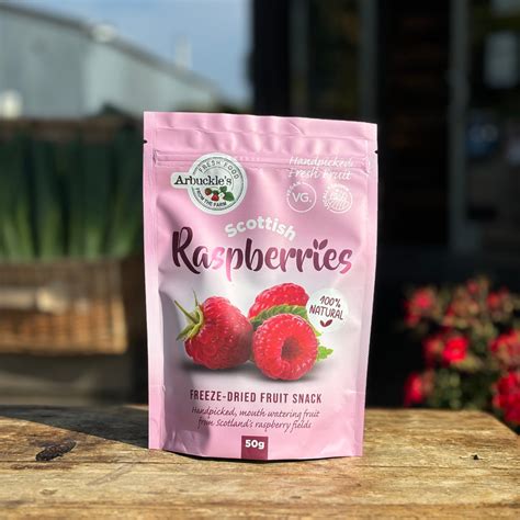 Arbuckles Freeze Dried Raspberries 50g - Craigies Farming, Deli, Café ...