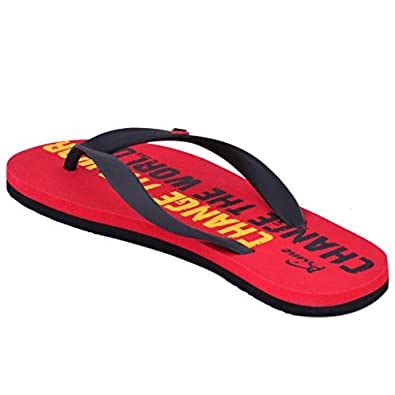 Buy 99 Moves Men'slight weight Black and Red Slipper at Amazon.in