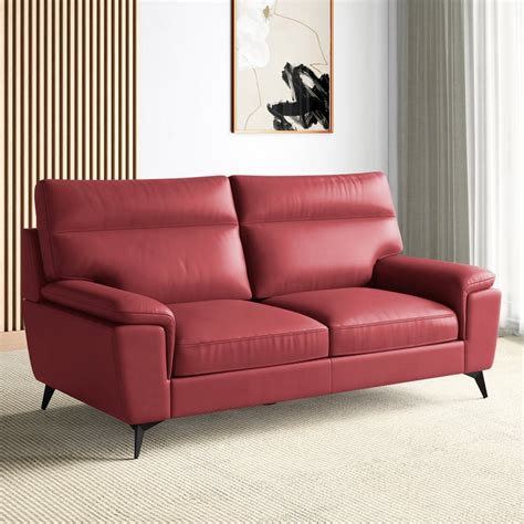 Buy Aprilla NXT Half Leather 3-Seater Sofa - Customized Furniture from ...
