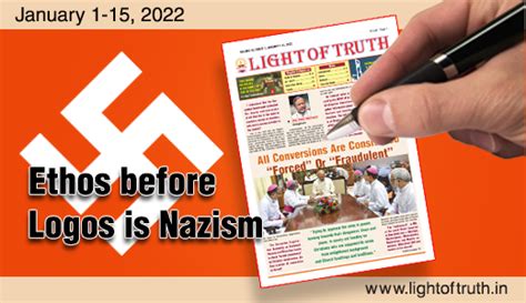 Ethos before Logos is Nazism - Light Of Truth