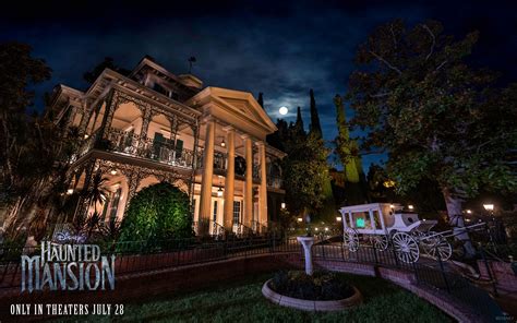 New Disney Haunted Mansion Wallpapers Featuring Hitchhiking Ghosts ...