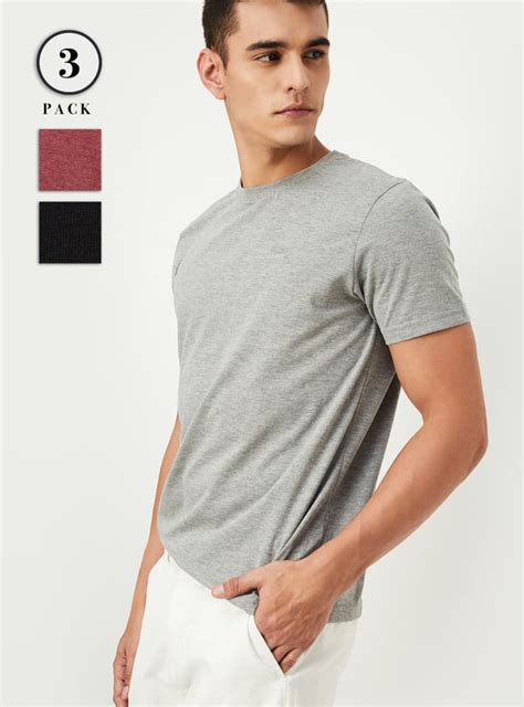 Buy Men Solid Lounge T-shirt - Pack of 3 Online at just Rs. 749.0 ...