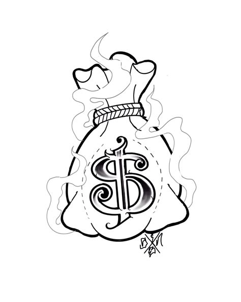 Money Bag Tattoo Design | Tattoos By JSin