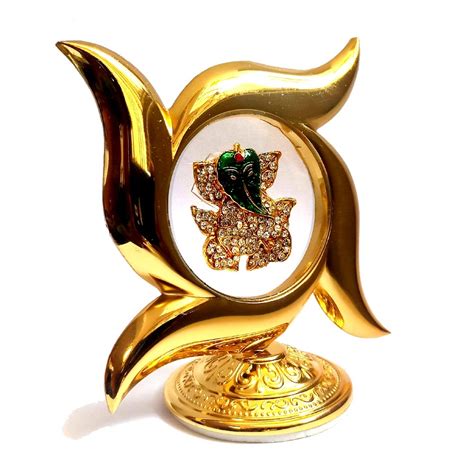 Gold Plated Swastika Ganesh (Product Code 3214) at Rs 255.00