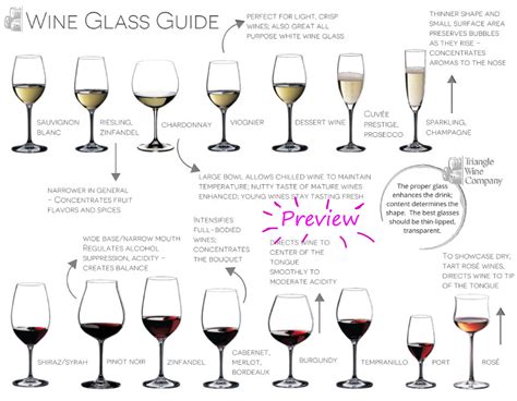 Wine Glass Type Chart