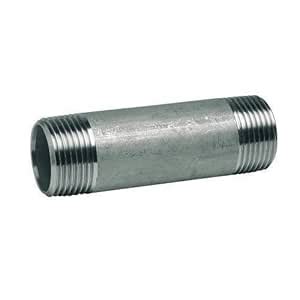 KJ ERW MS 3/8" X 6" (150 MM) Pipe Nipple Perfect 'B' Class C.N.C Thread ...