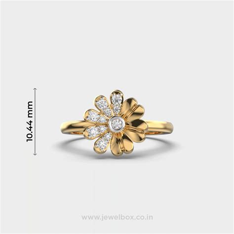 Half And Half Daisy Delight Diamond Ring