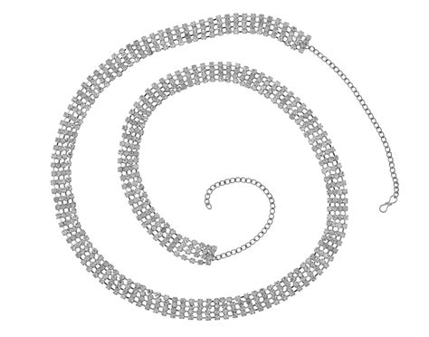 Buy VAMA FASHIONS Silver belly hip body chain kamarband vaddanam waist ...