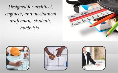 True-Ally Triangle Scale Ruler, 30 cm/12-inch Long Plastic Straight ...