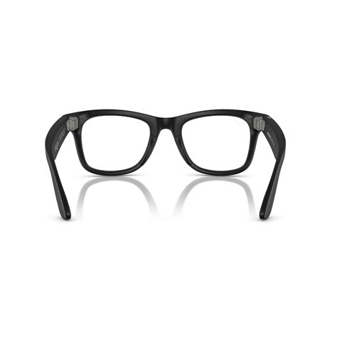 Ray-Ban Meta Wayfarer Large Matte Black Smart AI Glasses Transition Le ...