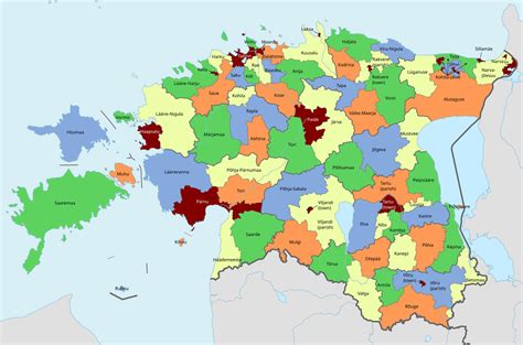 Estonia Map - Guide of the World