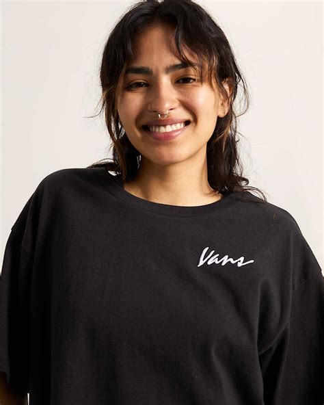 T-shirt Classic Script en Noir| Vans LU