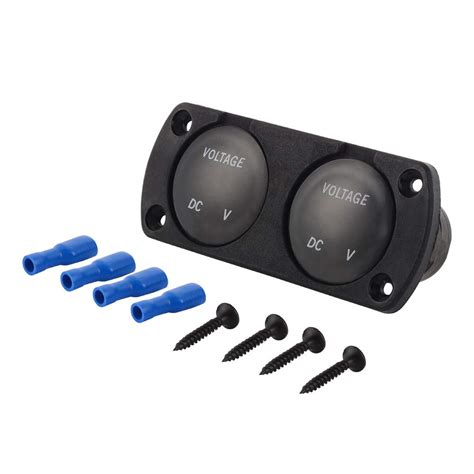 Buy DC 12V 24V Dual Battery Monitor LED Display Double Digital ...