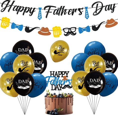 Amazon.com: Fathers Day Party Decorations Supplies,Father's Day ...