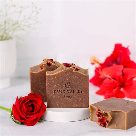 Hibiscus & Rose Petals Soap - Buy Handmade Rose Petals & Hibiscus Soap ...