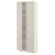 METOD high cabinet with shelves, white/Vallstena white, 80x37x200 cm ...