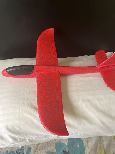 IndusBay® Pack of 1, Kids Throwing Plane Toy 17.5 Large Throwing Foam ...