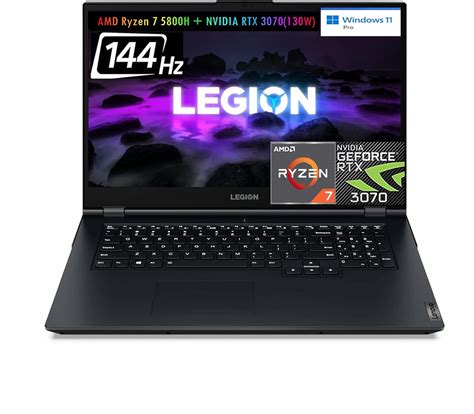 Buy 2021 Lenovo Legion 5 Gen 6 Gaming Laptop, 17.3" FHD IPS 144Hz ...