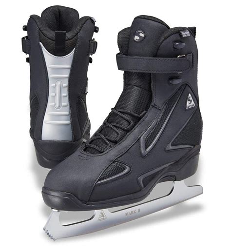 Jackson Ultima Softec Elite Black Mens Ice Skates with Mark II Blades ...