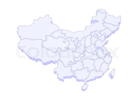 Map of China. | Stock image | Colourbox