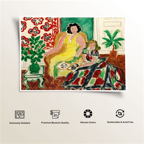 Yellow Robe Painting & Wall Art Print by Henri Matisse - Dessine Art