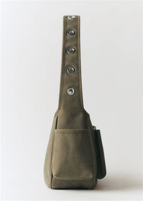 Leather bag with studs and pockets - Women | MANGO USA