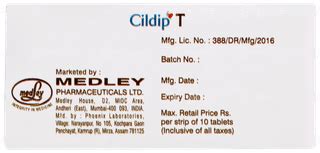 Cildip T Tablet 10: Uses, Side Effects, Price & Substitutes