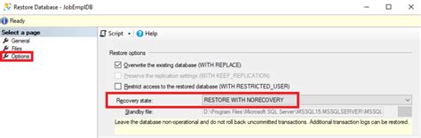 Image result for SQL Restore Database Script