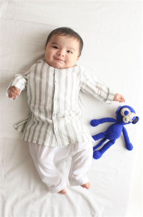 Cityscape Stripes Baby Kurta Set – Tiber Taber Kids