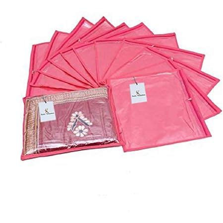 Kuber Industries Single Saree Covers With Zip|Saree Packing Covers For ...
