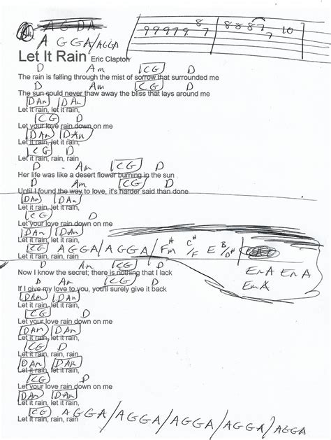Let It Rain Guitar Chords