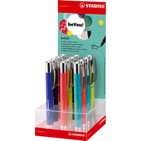 Stabilo | Fountain Pen | beFab! | Uni Colors | Display of 12 – Royal ...