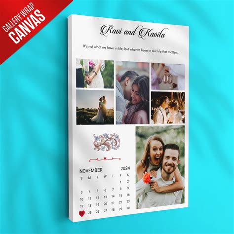 Timeless Moments: 6-Photo Calendar Date Highlight Collage – Ritwikas