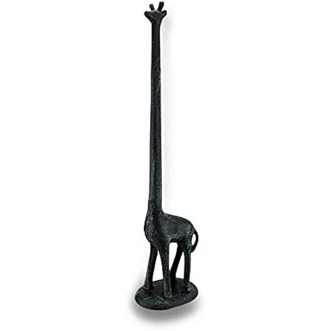 UpperDeck Verdigris Finish Cast Iron Giraffe Paper Towel India | Ubuy