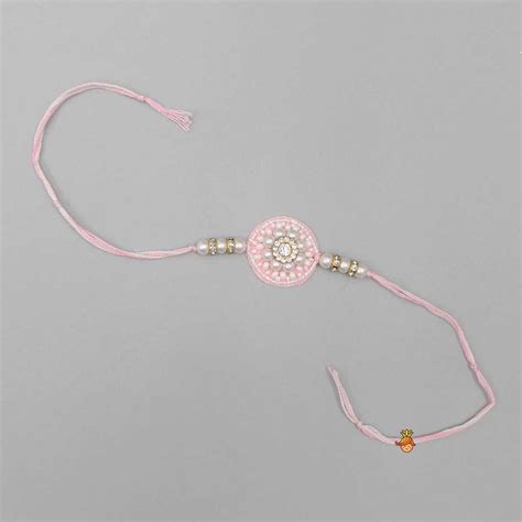 Beaded Pink Rakhi