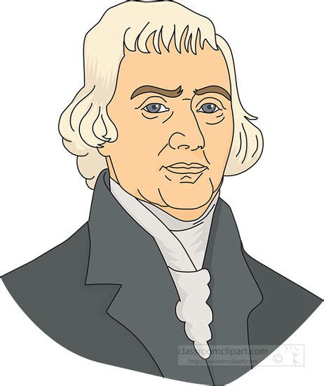 American Presidents Clipart-President Thomas Jefferson clipart