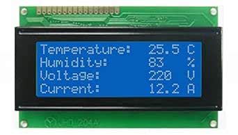 20x4 Line LCD Display With Blue backlight HD44780 for ALL Arduino,Rasp ...