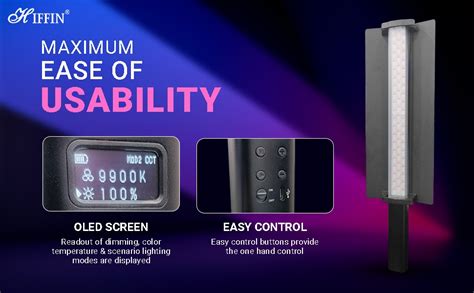 HIFFIN HF-550 RGB LED Light Stick for Photography, Photography Light ...