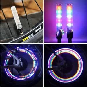 YX - FG192 2pcs 7 Mode 5 LED American Valve Cap Bicycle Light Switch ...