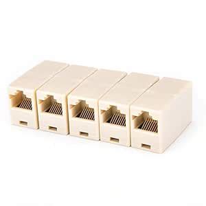 TAAPSEE RJ45 Coupler Cat7, Cat6 Cat5e RJ45 8P8C LAN Extension Jointer ...