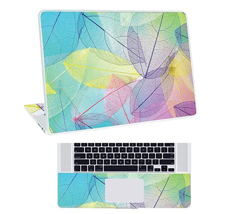 Inkykart Floral D28 Top+Wrist Pad Vinyl Laptop Skin/Sticker/Cover for ...